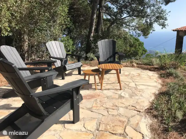 villa huren in Spanje, Costa Brava, Lloret de Mar – Villa Roca Brava Bos-terras met uitzicht op zee en uitzicht op de bergen