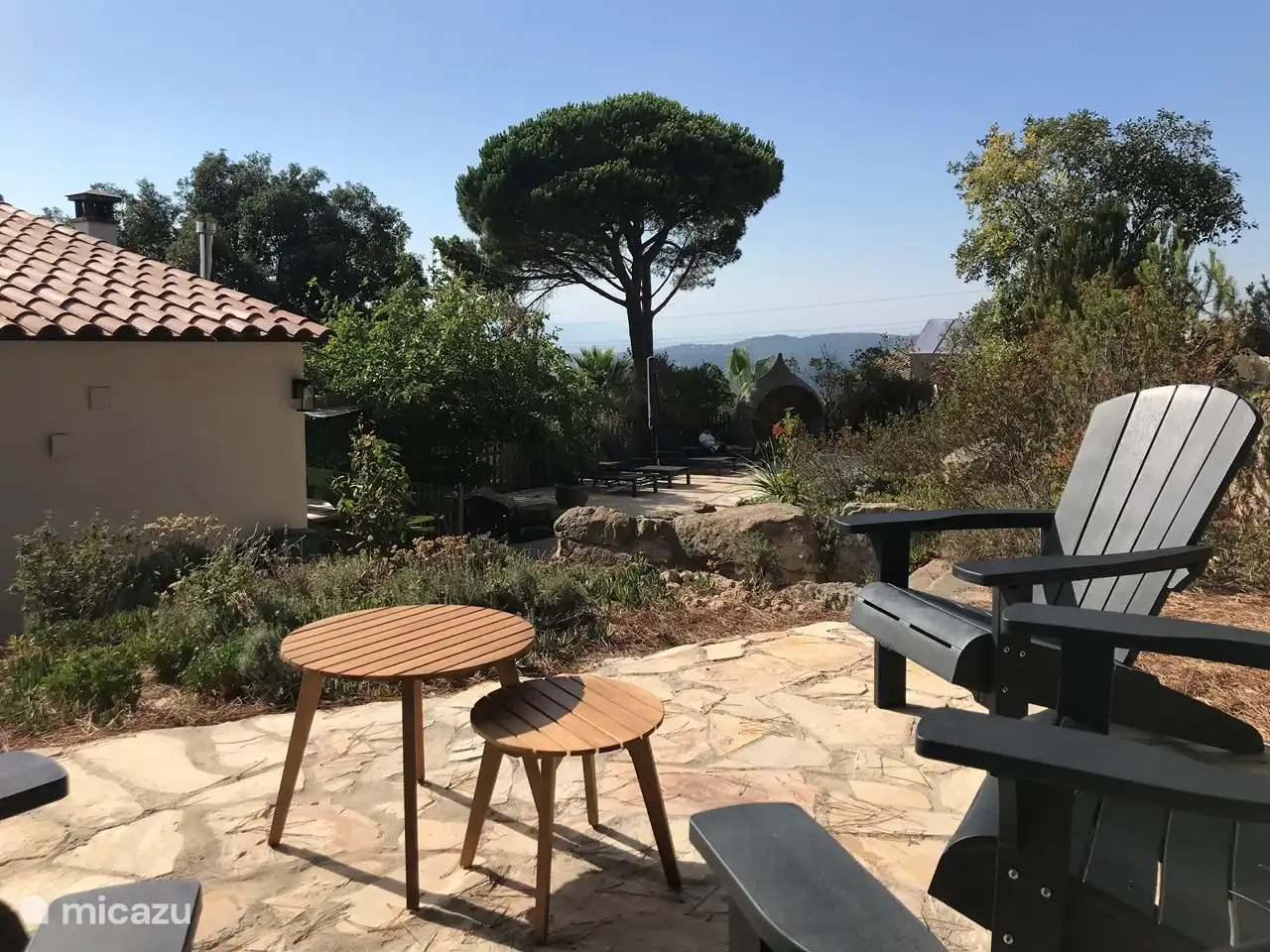 Terraza para relajarse con una copa