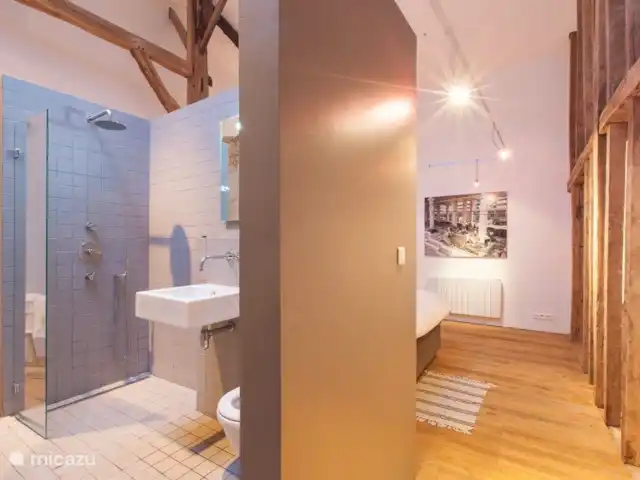Le moulin à eau de Tourteron | France, Ardennes françaises , Tourteron - moulin salle de bain, toutes les chambres ont une salle de bain identique.