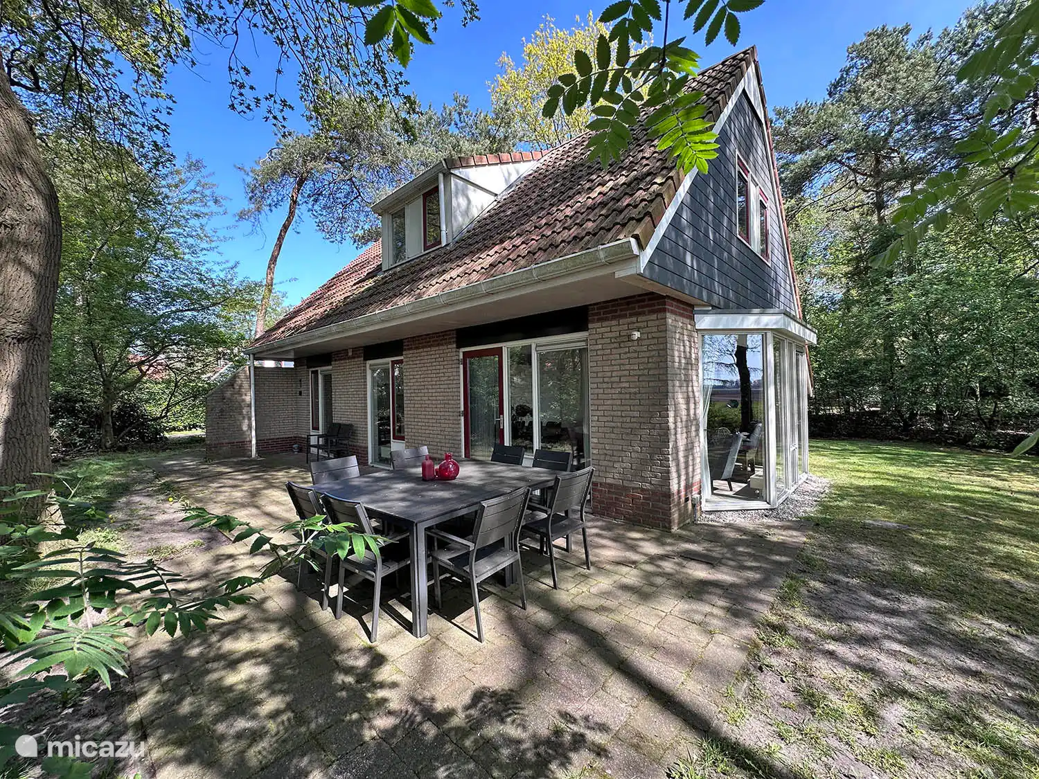 Terrasse Berg en Bos Cottage 4