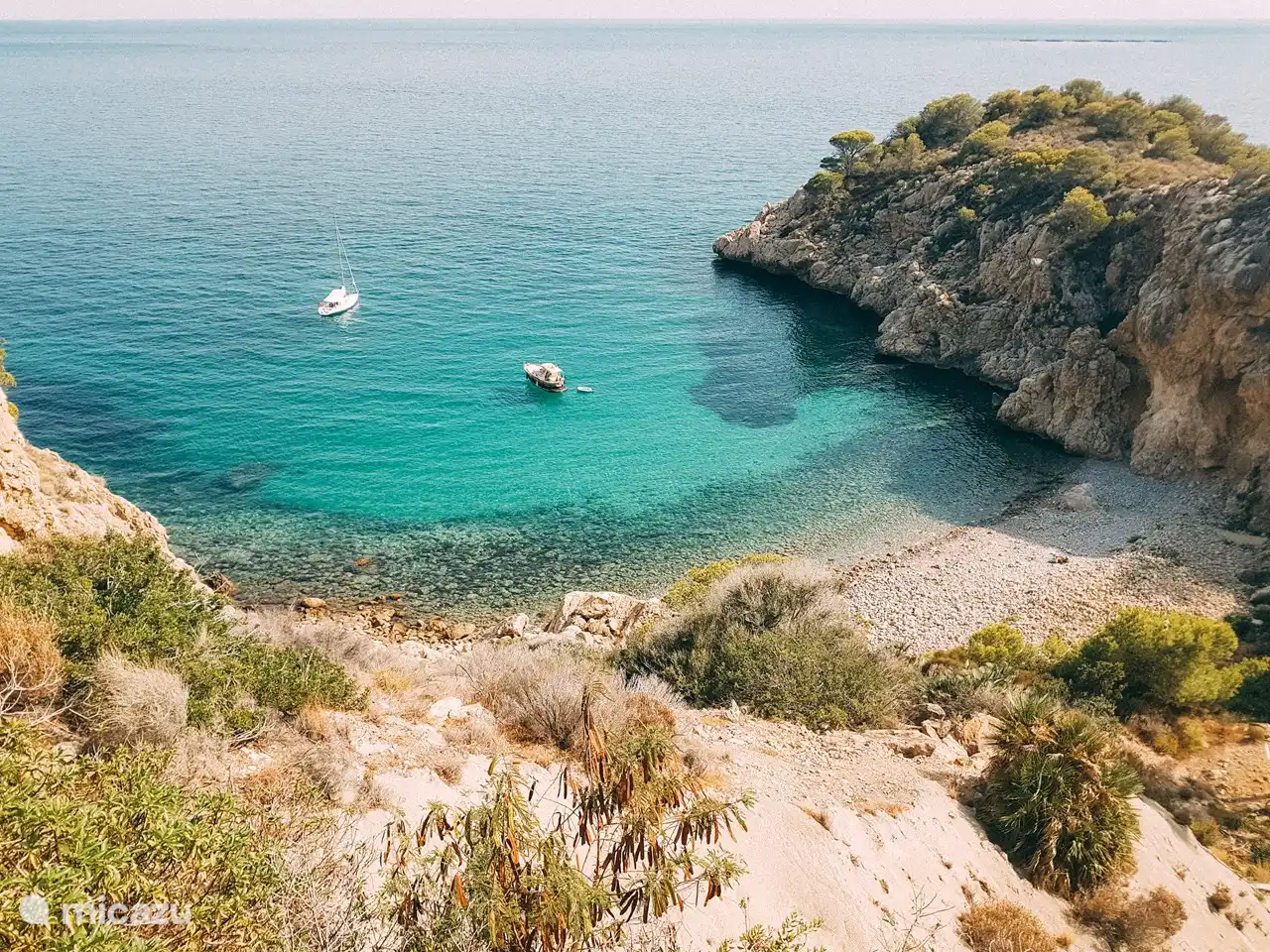 Una de las muchas hermosas playas cerca de Denia.