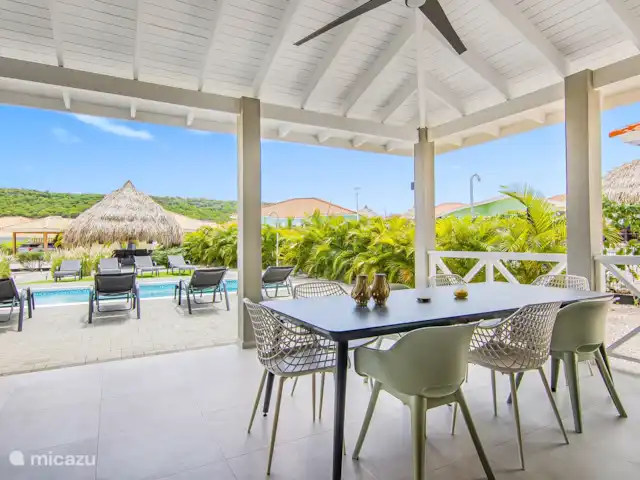 Villa Nisa - Home of Ease | Curaçao, Banda Abou (ouest), Fontein - villa Villa Nisa - vue depuis le porche sur la piscine