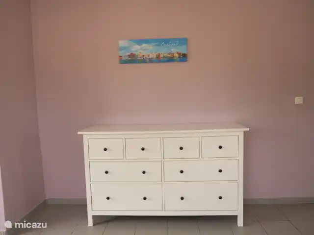 Villa Palmera en Curazao, Curazao Centro, Julianadorp - villa Amplio dormitorio con cama doble