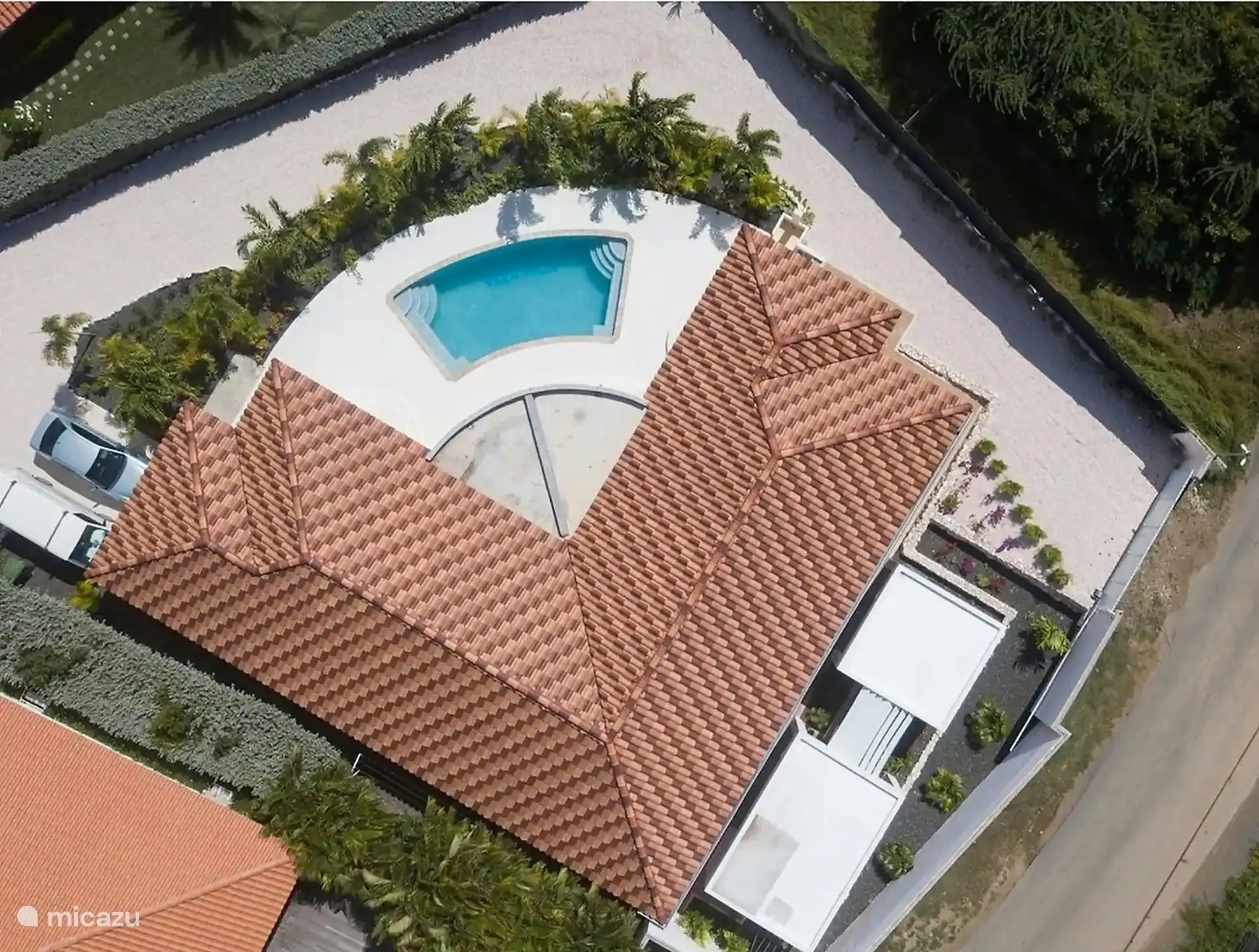 Bovenaanzicht villa Rica