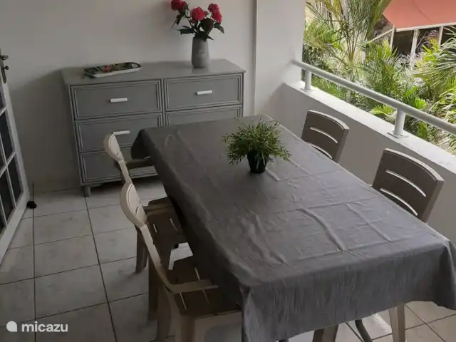 Seru coral prachtig app 144 voor 4 p huren in Curaçao, Curacao-Midden, Koraal Partier - appartement terrras uitzicht binnentuin