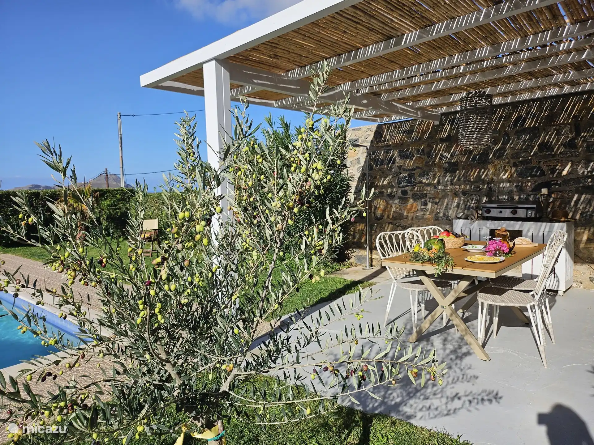 Terrasse mit Grill/Plancha