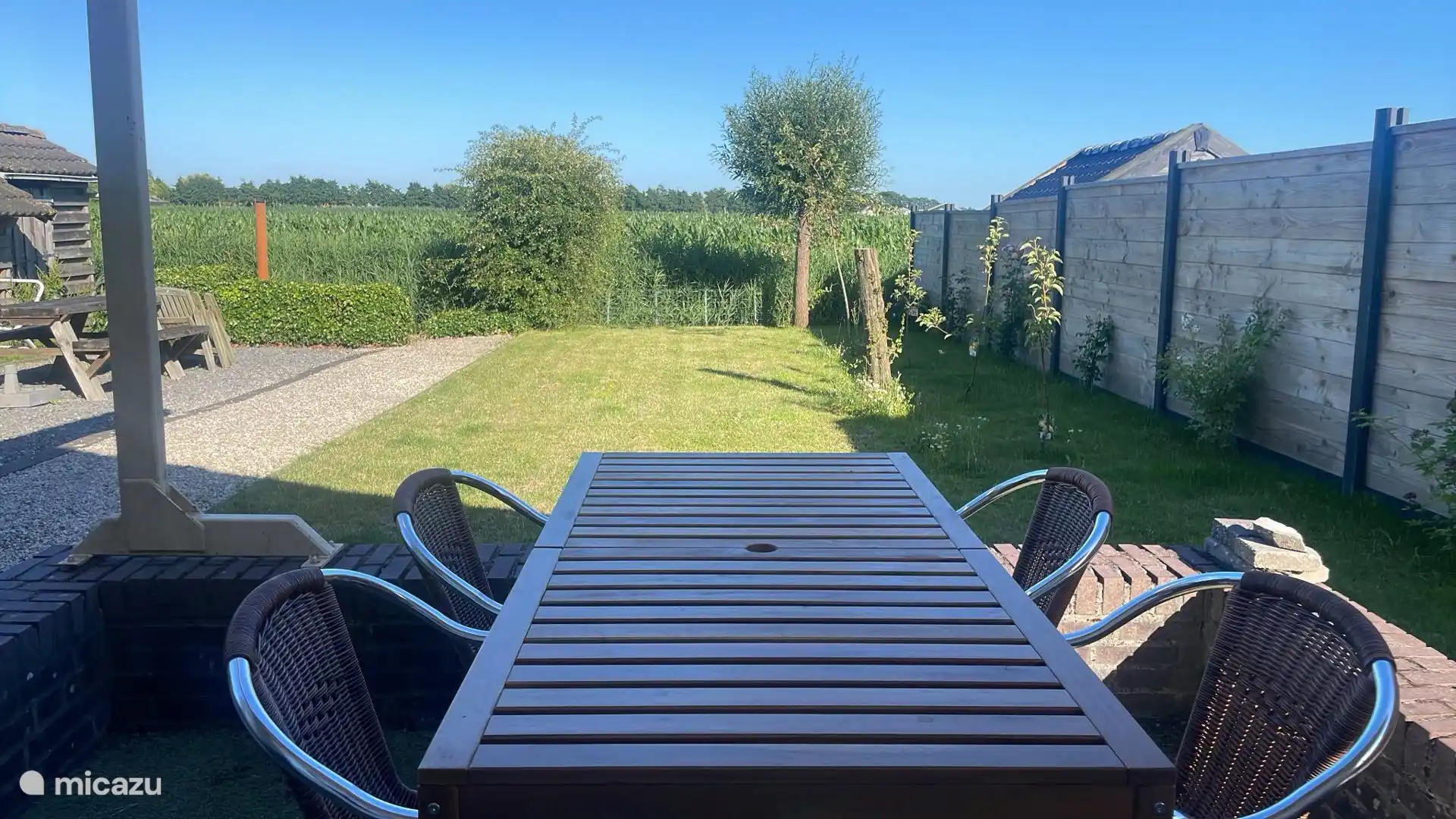 Nieuwe schutting voorjaar 2025