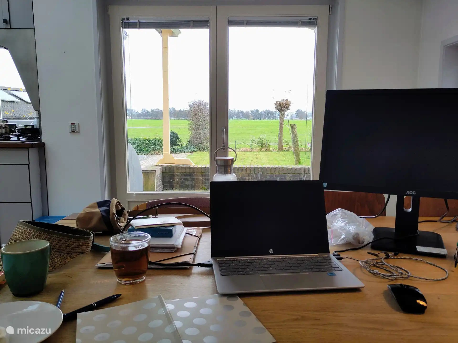 Ook ideaal voor een 'workation': ongestoord aan de slag, met uitstekende wifi.