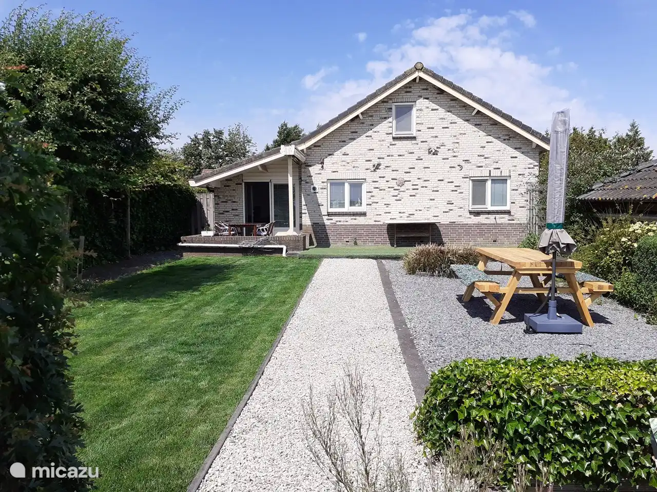 Achterkant van het huis