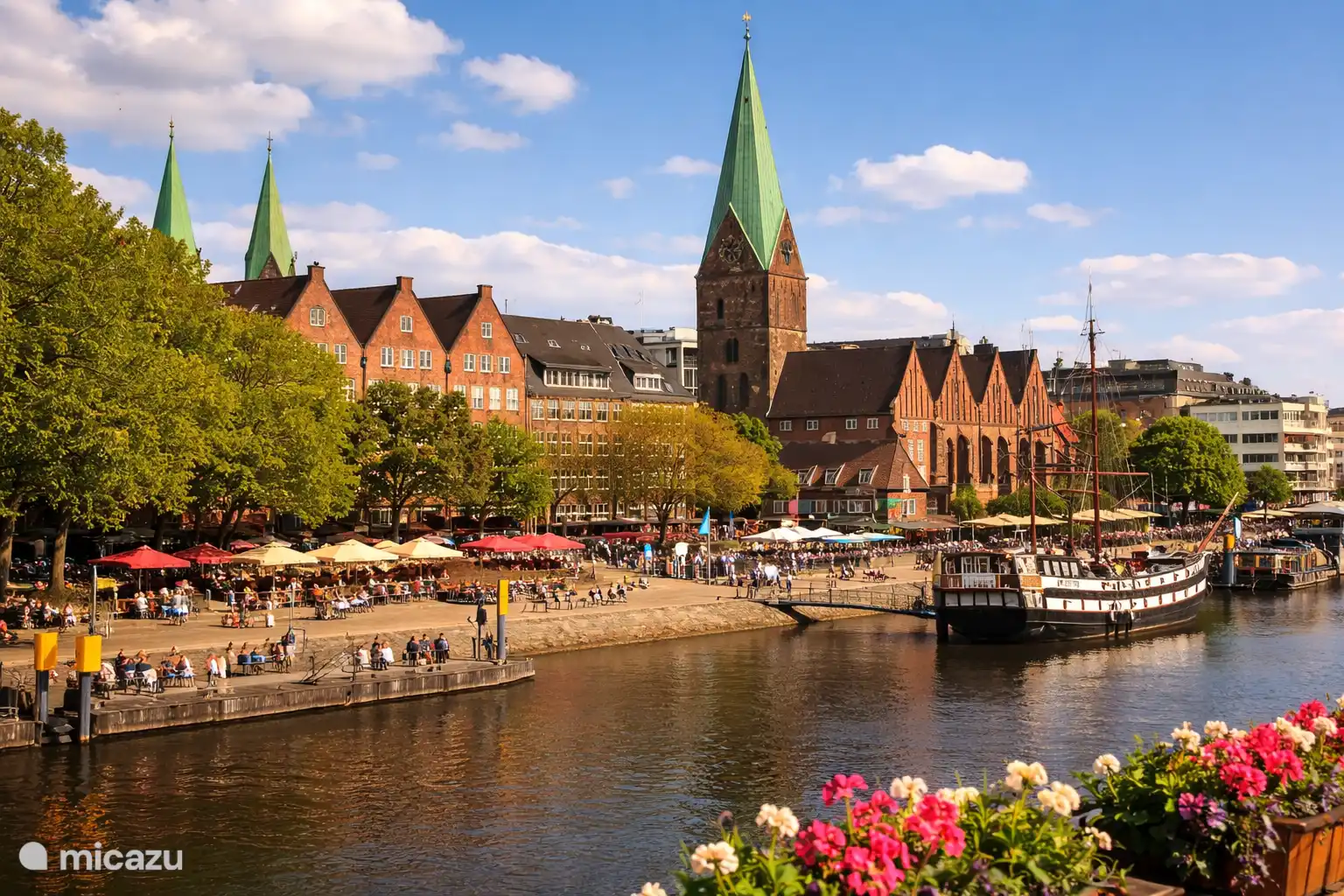bezoek een van de negen Hanzesteden