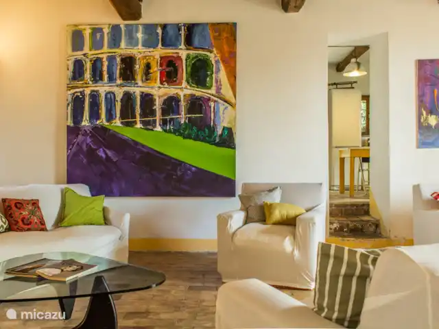 villa huren in Italië, Lazio, Forano – Il Campaniletto - Forano woonkamer