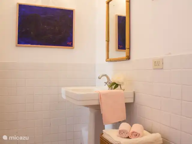 villa huren in Italië, Lazio, Forano – Il Campaniletto - Forano badkamer met douche op grondverdieping