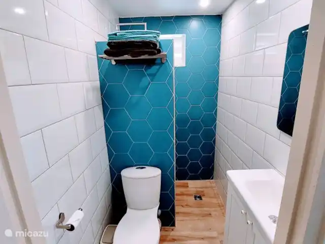 appartement huren in Aruba, Noord, Tanki Leendert – Casita Tortuga Badkamer