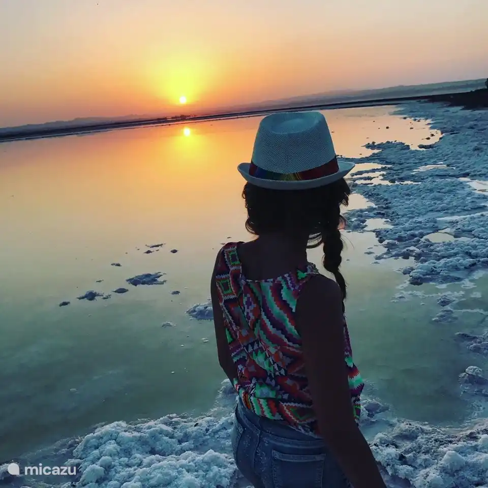 ¡Lagos salados al atardecer!