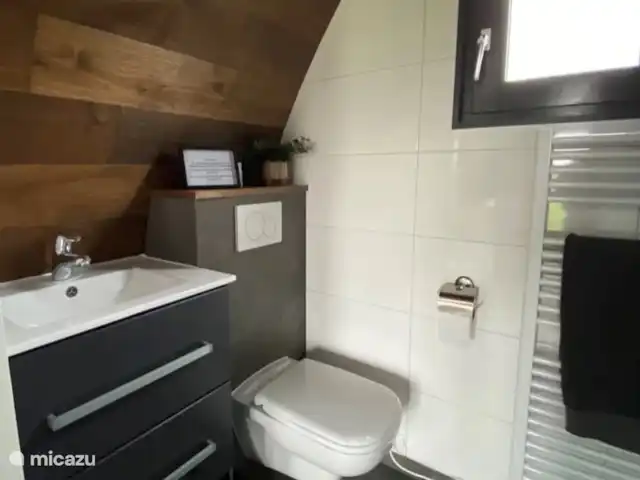 Location de Vacances Pays-Bas, Brabant-Septentrional, Alternate, chambres d'hôtes - B&B de Roem van Altena pod 1 La salle de bain avec ses propres toilettes.