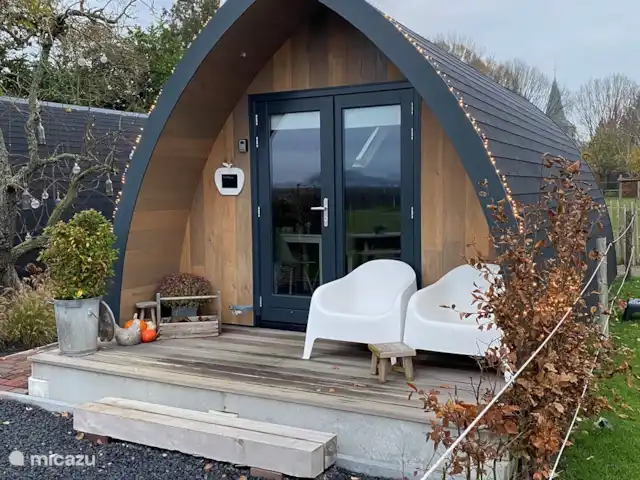 Location de Vacances Pays-Bas, Brabant-Septentrional, Alternate, chambres d'hôtes - B&B de Roem van Altena pod 1 Le pod scandinave dans une ambiance de Noël.