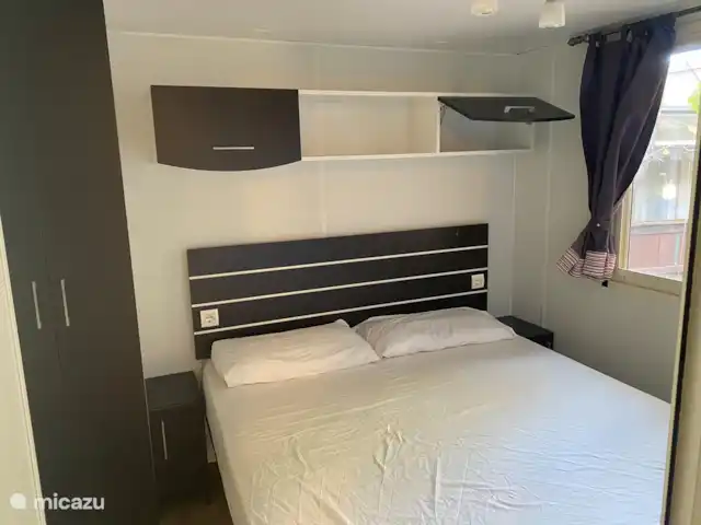 Chalet 6 personnes | Camping Rivière | Italie, Ligurie, Ameglia - chalet Chambre 1 avec un lit double