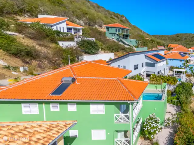 Kas Berdè *Nouvellement construit* | Curaçao, Banda Abou (ouest), Fontein - villa Vue d’ensemble sur la colline de Fontein