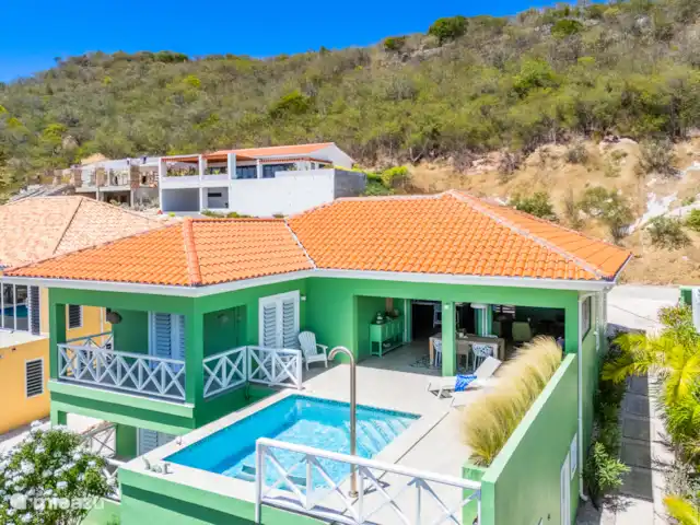 Kas Berdè *Nouvellement construit* | Curaçao, Banda Abou (ouest), Fontein - villa Vue d’ensemble de la serre