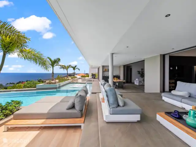 Le curaçao perle bleue | Curaçao, Banda Abou (ouest), Coral Estate, Rif St.Marie - villa Terrasse de la piscine