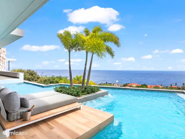 Le curaçao perle bleue | Curaçao, Banda Abou (ouest), Coral Estate, Rif St.Marie - villa Cette vue ! Prenez place sur le banc à bulles !