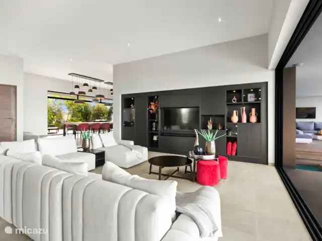 Le curaçao perle bleue | Curaçao, Banda Abou (ouest), Coral Estate, Rif St.Marie - villa Salle de télévision !