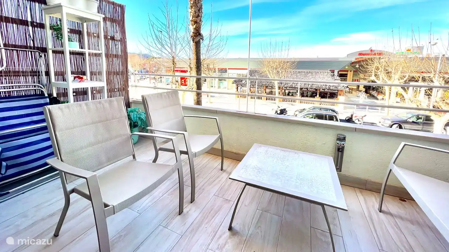 spacious south-facing terrace