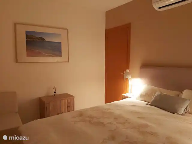 Albirelax | Espagne, Costa Blanca, Albir - appartement chambre principale avec sommier à ressorts de 180x200 cm, avec climatisation et volets