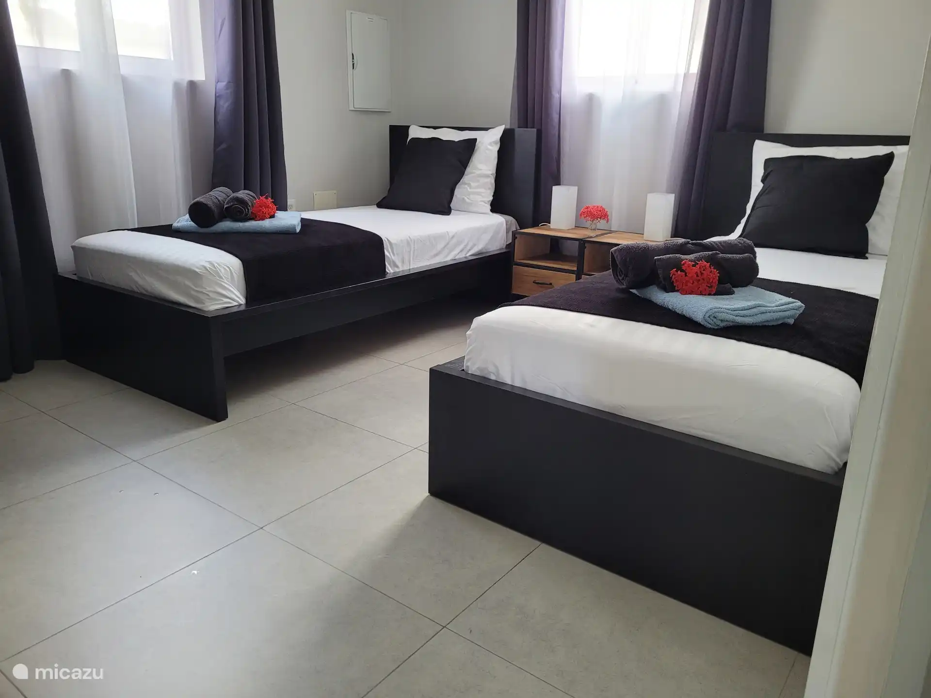 La 2ème chambre avec 2 lits jumeaux