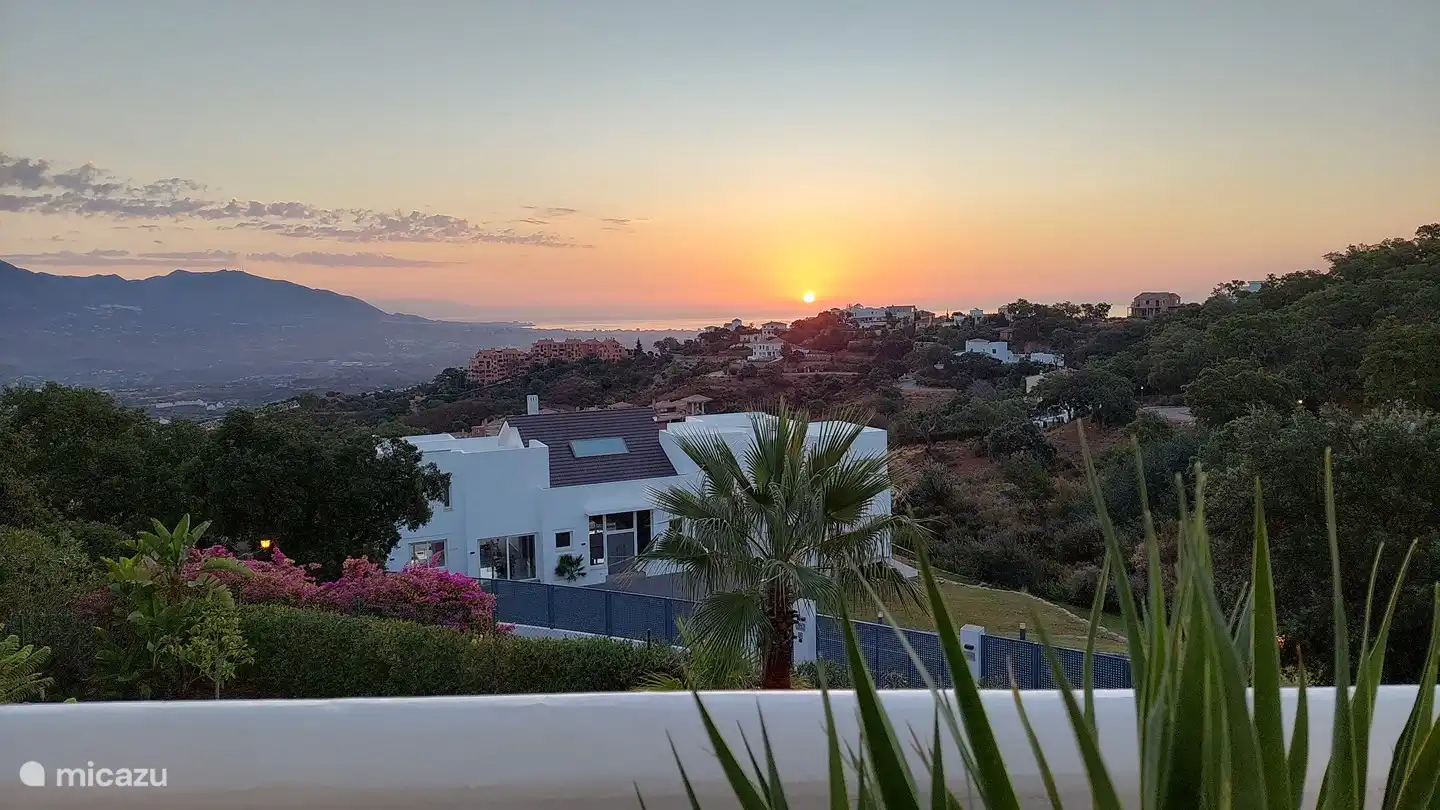 Blick von der Terrasse am Morgen