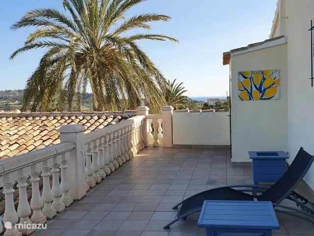 Finca los Bancales | Espagne, Costa Blanca, Benissa - finca terrasse sur le toit avec transats