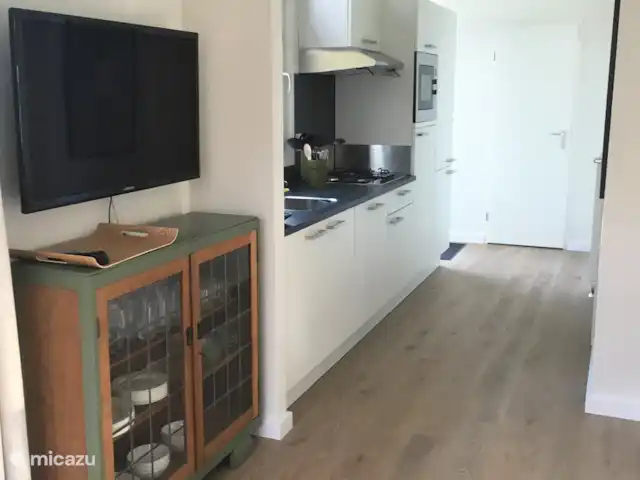 Boslook en Países Bajos, Utrecht, Doorn - chalet Cocina con cafetera Nespresso y espumador de leche