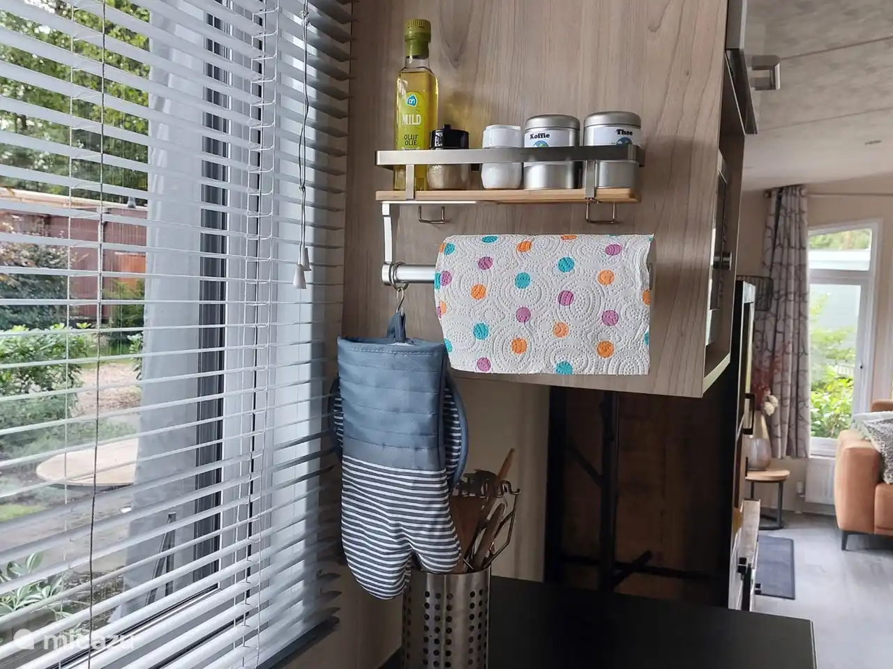 Olivenöl, Salz und Pfeffer sind vorhanden.