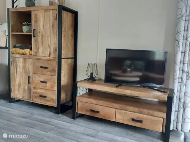Chalet Veluws Profitez | Pays-Bas, Gueldre, Beekbergen - chalet Le téléviseur a un chromecast intégré.
