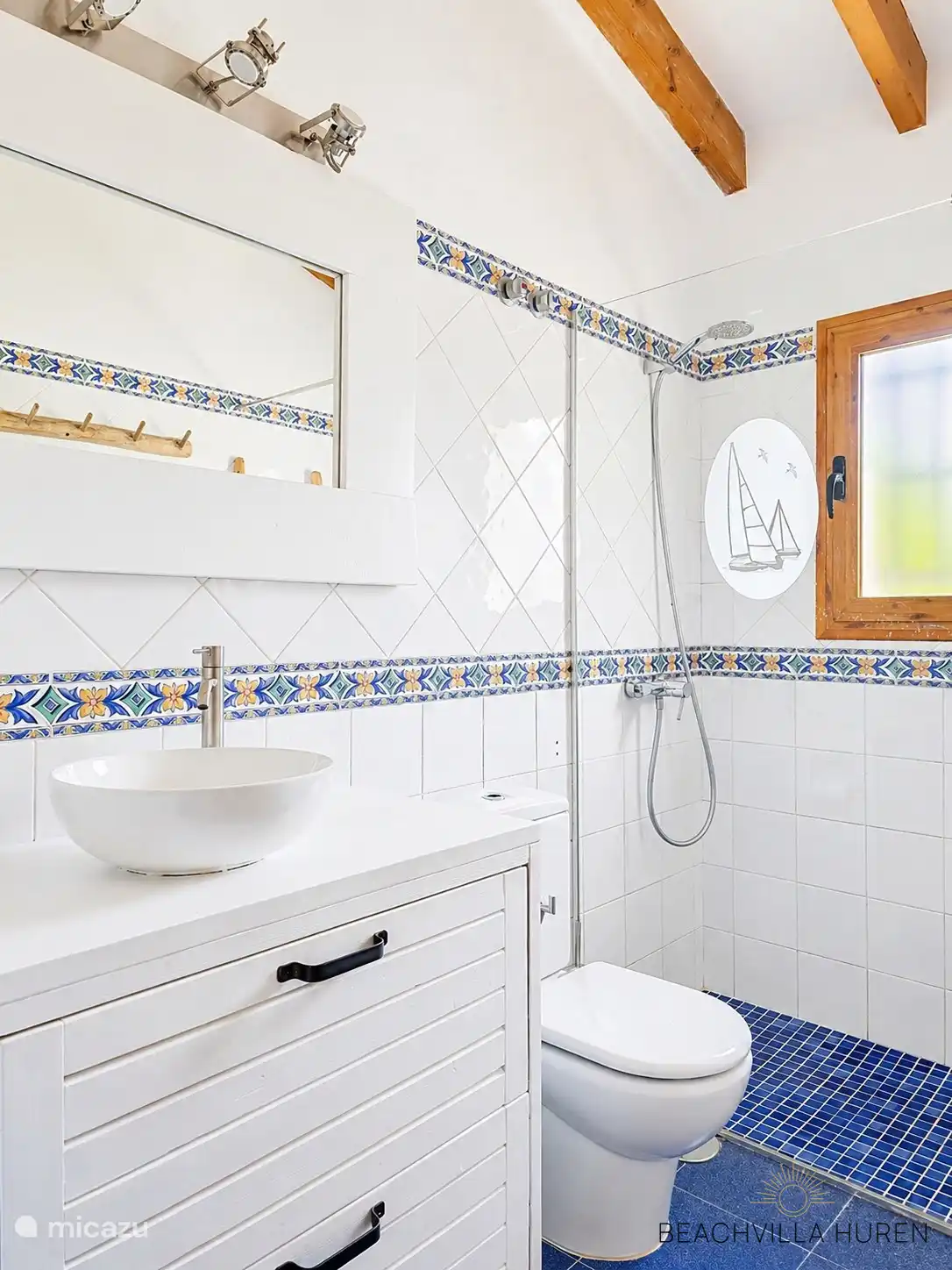 The blue bathroom