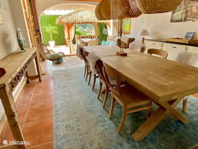 Luxury Lounge Villa Moraira Beach huren in Spanje, Costa Blanca, Moraira - villa Over de hele breedte van de woonkeuken kan de pui worden opengeschoven.