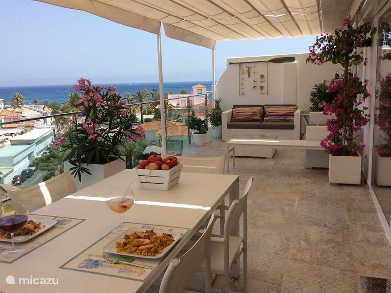 Maison de Vacances Espagne, Costa Blanca, Javea Appartement PENTHOUSE sur la première ligne de la plage d'Arenal