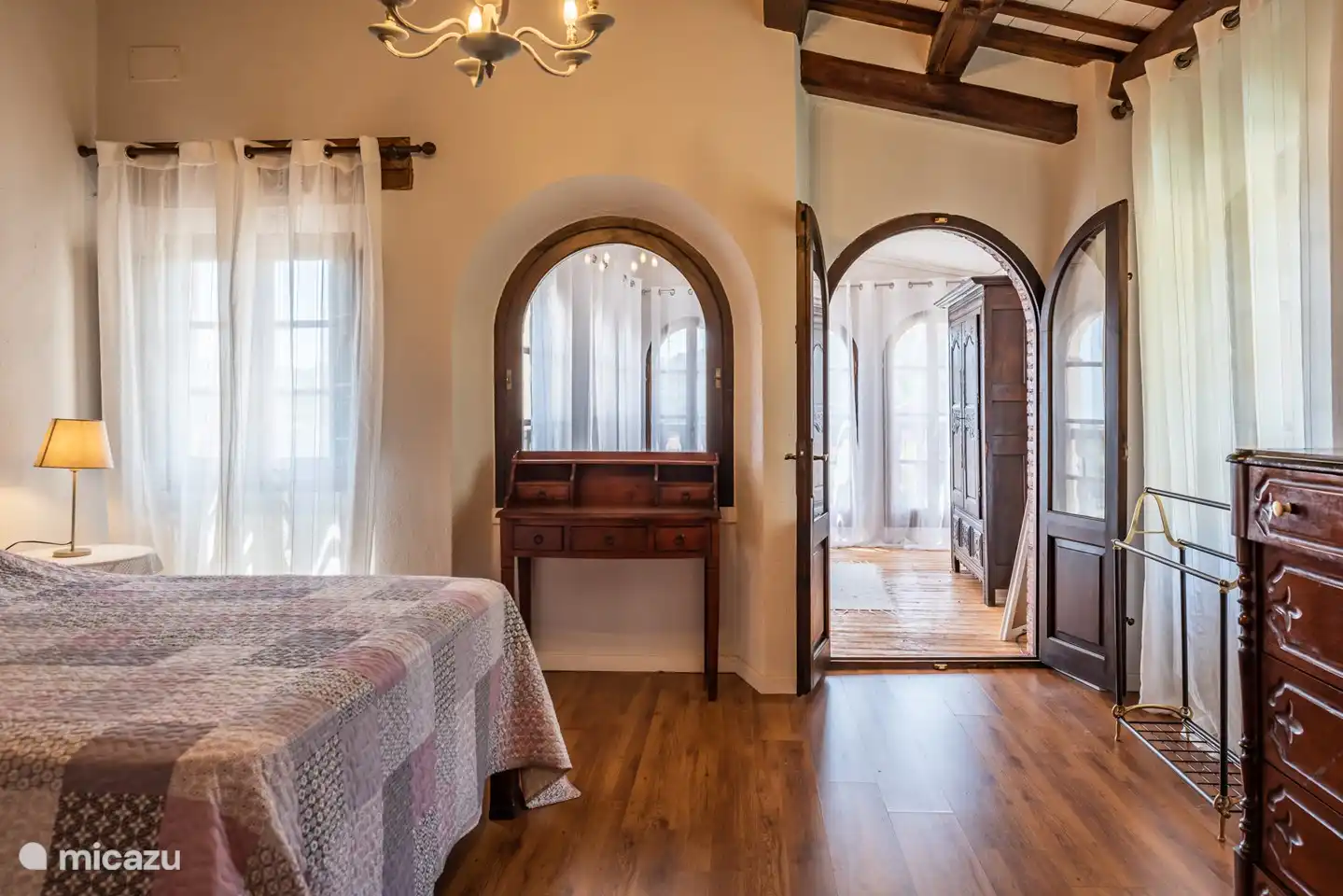 master bedroom with ensuite bathroom