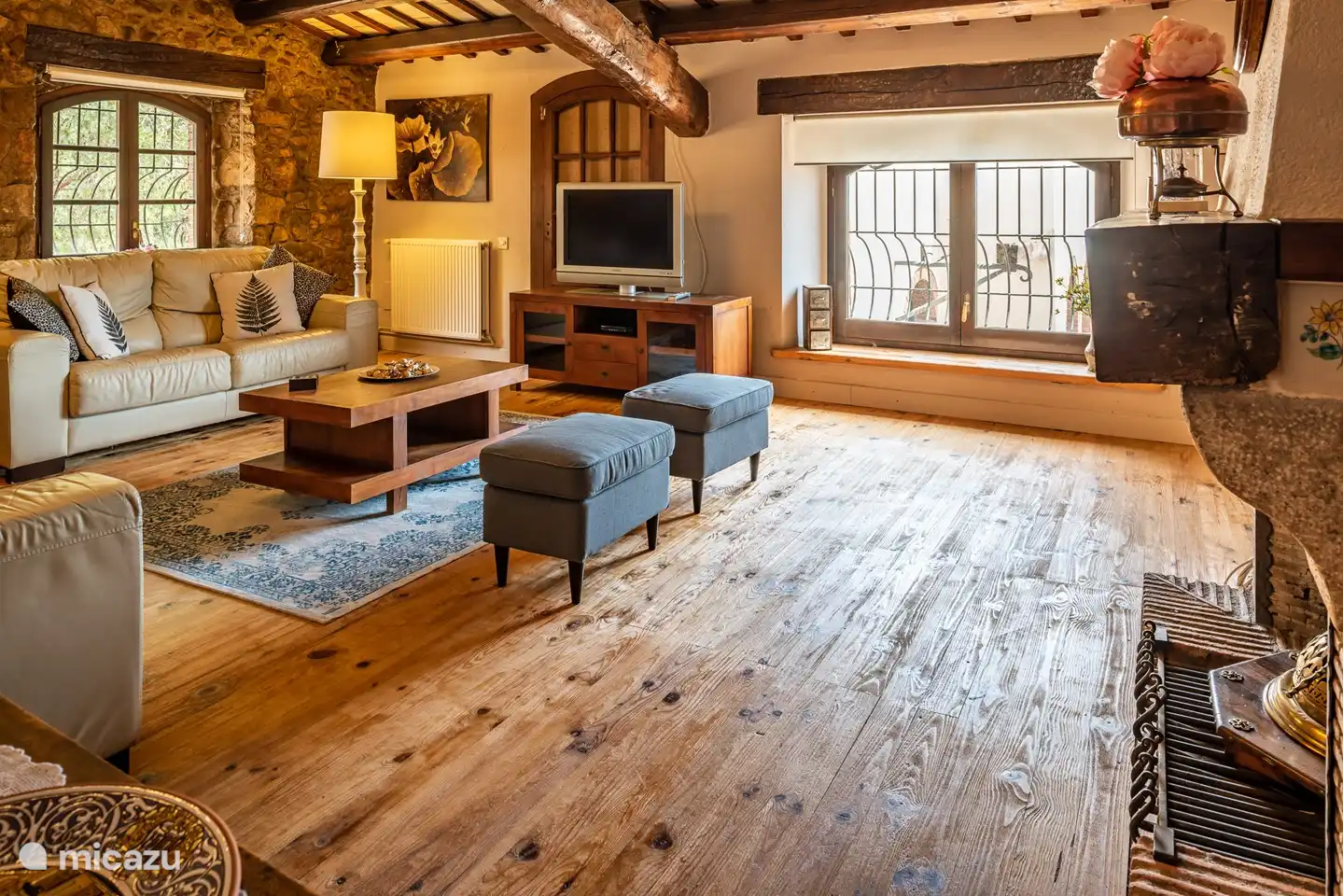 living room on the first floor