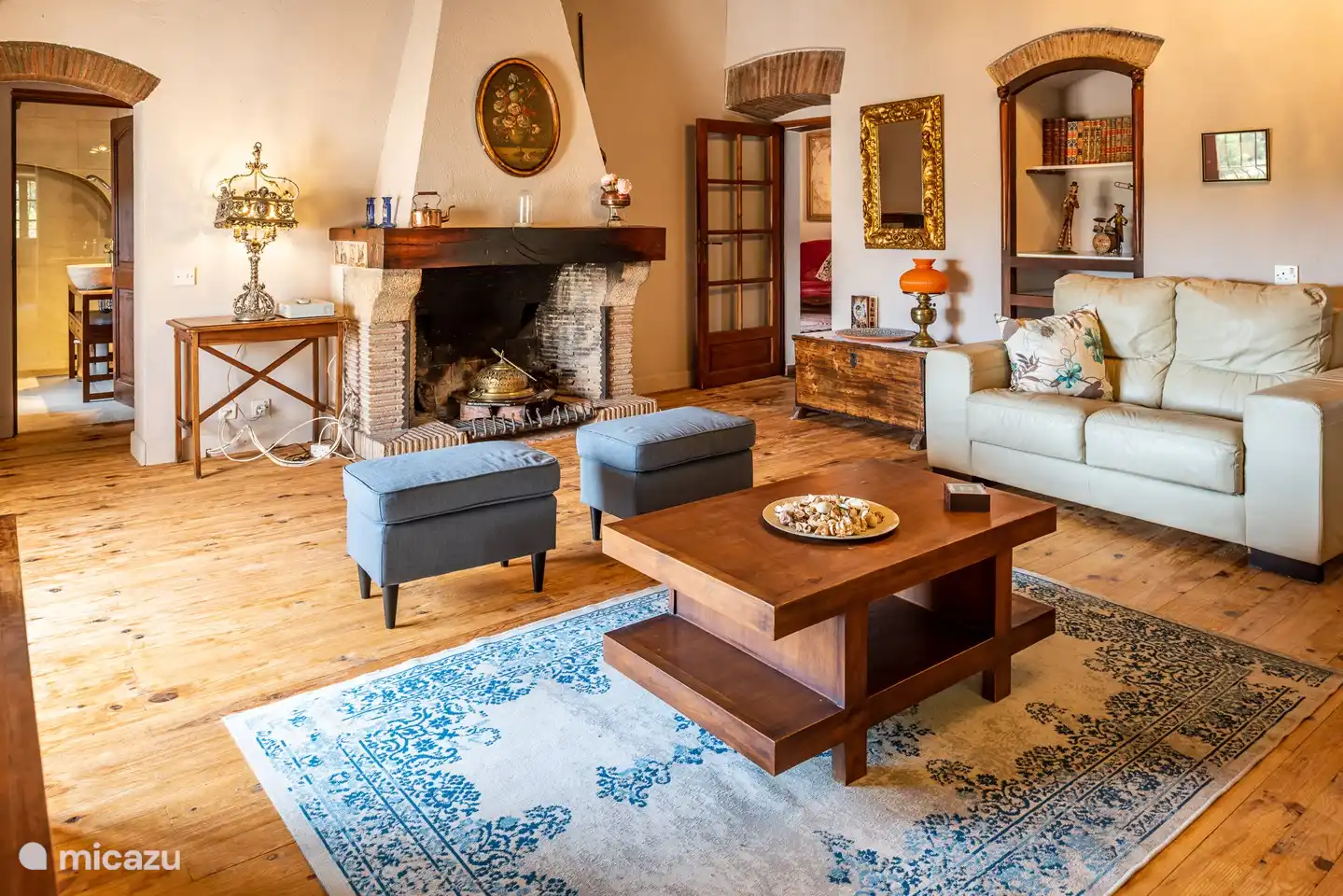 living room on the first floor