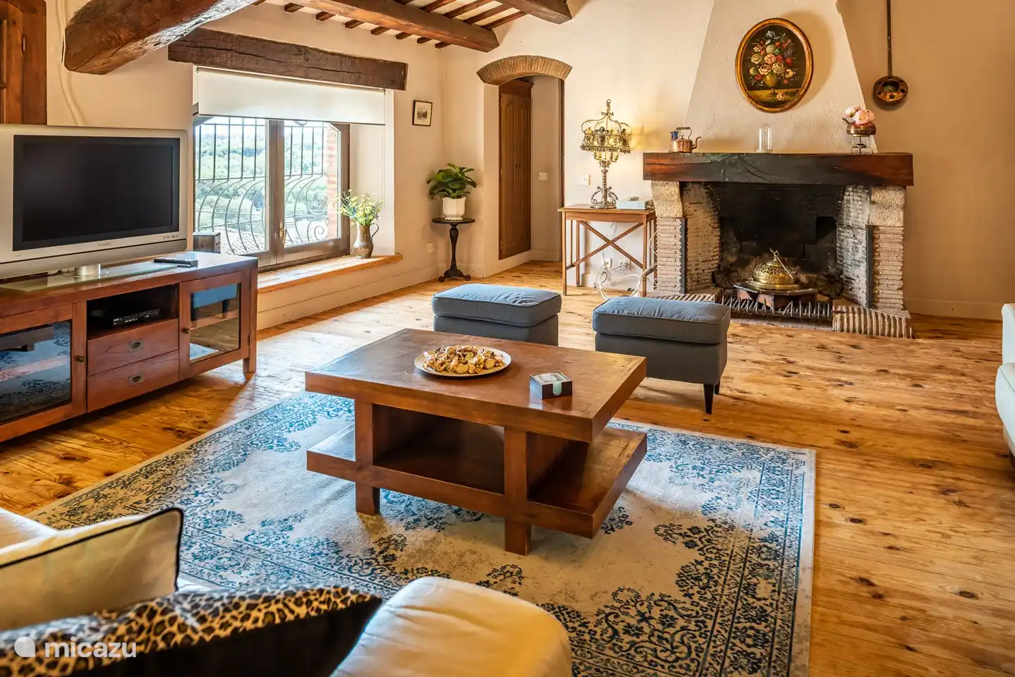 living room on the first floor