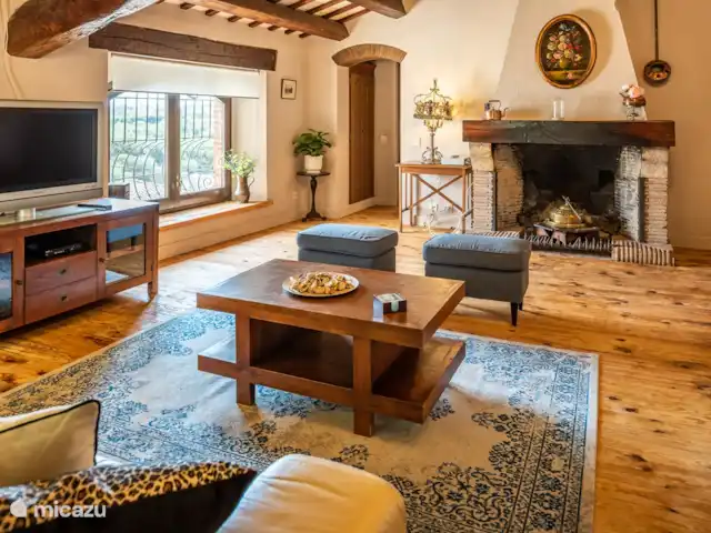 villa huren in Spanje, Costa Brava, Calonge – Mas Toi woonkamer op de eerste verdieping