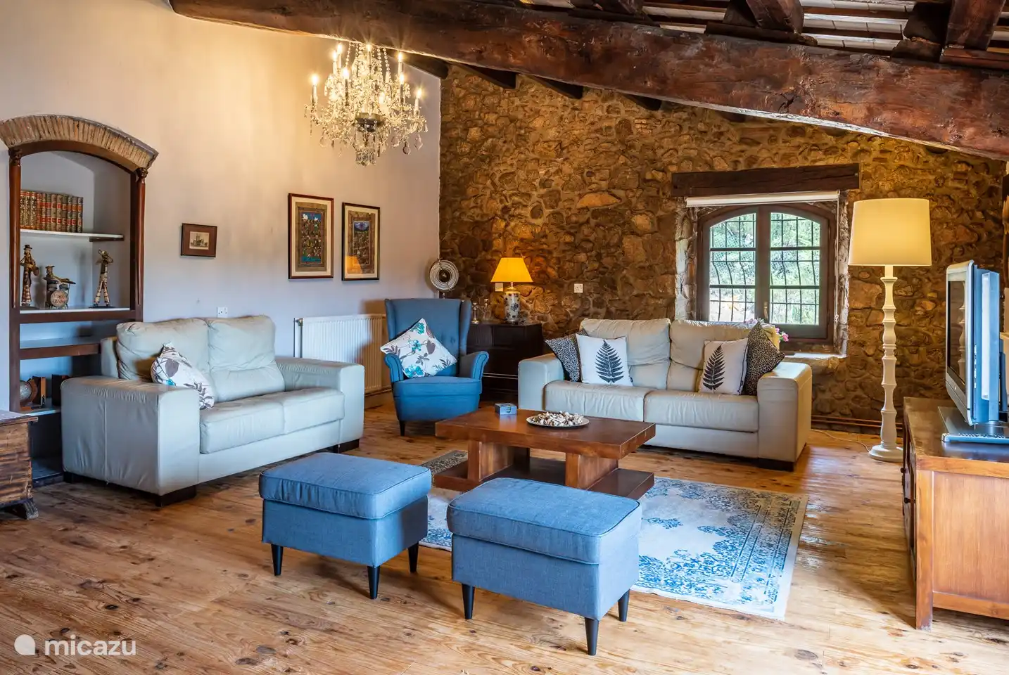 living room on the first floor