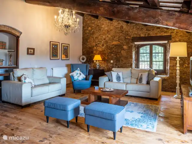 villa huren in Spanje, Costa Brava, Calonge – Mas Toi woonkamer op de eerste verdieping