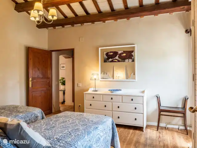 villa huren in Spanje, Costa Brava, Calonge – Mas Toi kamer met twee eenpersoonsbedden eerste verdieping