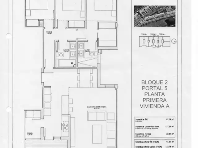 Appartement Mijas-3 chambres | Espagne, Costa del Sol, La Cala de Mijas - appartement Plan de l'appartement