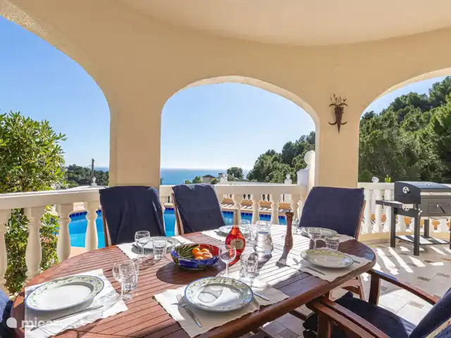 Casa Urlisa | Espagne, Costa Blanca, Altea - villa salle à manger à l'extérieur