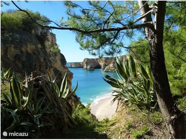 Doorkijkje bij Praia da Marinha.