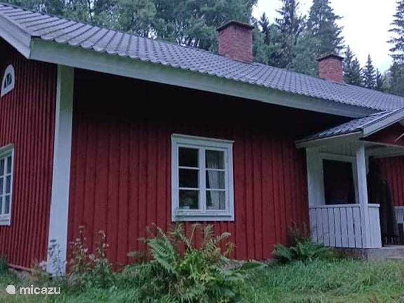 Ferienwohnung Schweden, Västergötland, Hova Blockhütte / Lodge Stuga BÄVER Fully Off Grid