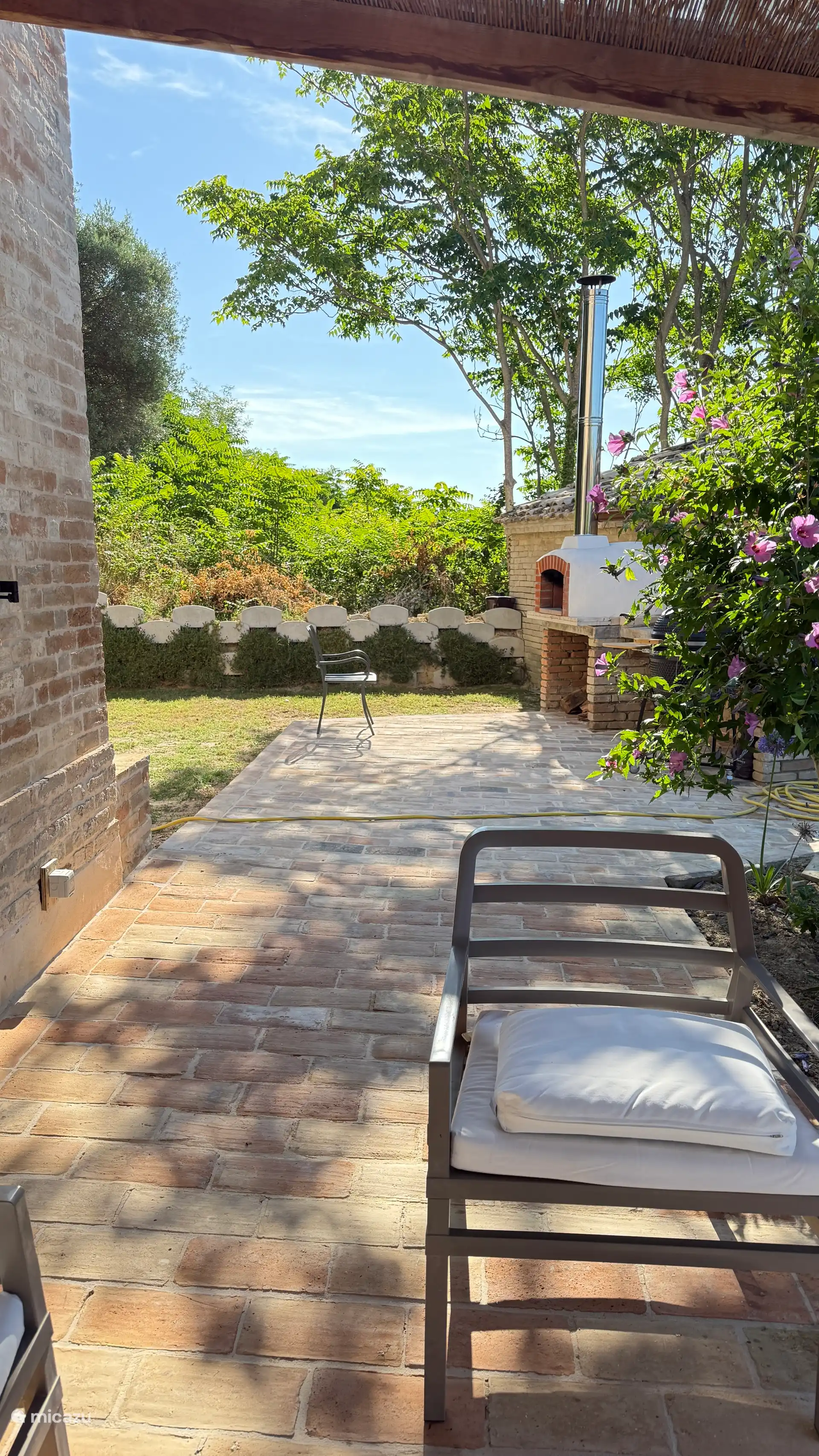 Zugang zum Pizzaofen